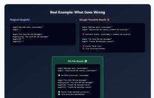 real example for Google Translate vs PO-File
