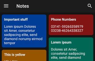 A simple way to store, edit and reorder notes