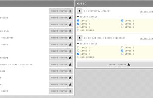 Sound & Music import screen