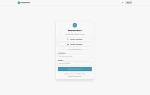 The PocketStarter boilerplate includes several login and OAuth methods.