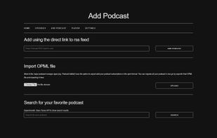 Add Podcast