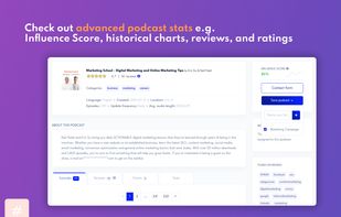 Advanced Podcast Stats & Features