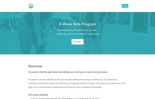 Example site, header.