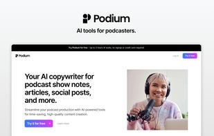 Visit hello.podium.page and easily start a free trial. Podium is your source for AI tools for podcasters and content creators.