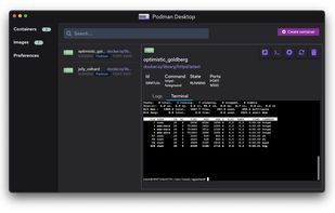 Podman Desktop screenshot 1