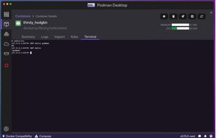 Manage containers. Part 3 of 3. Using Terminal.