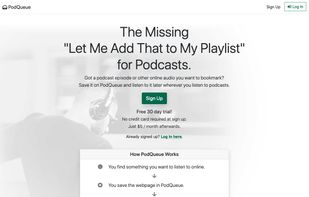 PodQueue screenshot 1