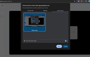 Podsplice - Toggle record system audio to ON