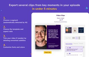 Create audiograms and reel worthy clips of your podcast