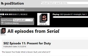 podStation Podcast Player screenshot 1