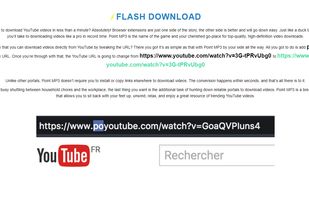 Flash download !! Ad po in front of the youtube url and watch !