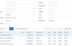 Inventory management view