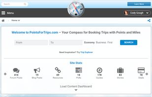 PointsForTrips.com screenshot 1