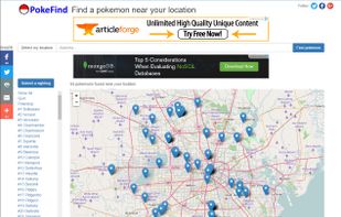 PokeFind.com screenshot 1