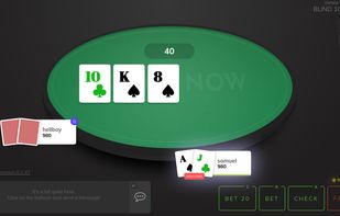 The main Poker Now screen.