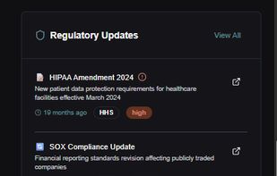 Regulatory Updates