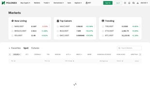 Poloniex screenshot 2