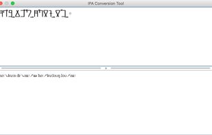 Built-in IPA conversion tool
