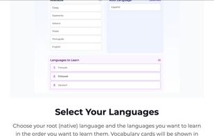 Select Your Languages
