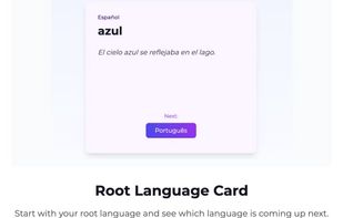 Root Language Card