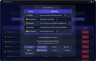 Example of API key management