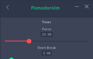 Pomodorolm screenshot 2
