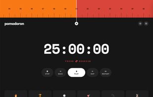 pomodoro timer dark mode