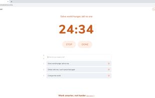 Pomodoro with tasks.