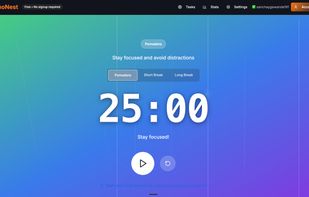 PomoNest screenshot 1