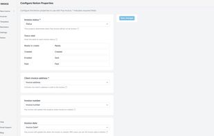 Pop Invoice - Configuration