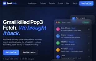 Pop3Fetch screenshot 1