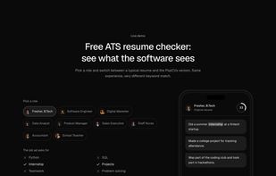 Free ATS resume checker live demo: see what the software sees