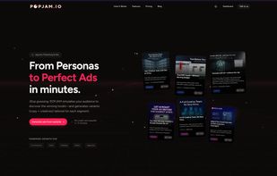 POPJAM.IO Landing Page