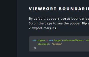 Viewport boundaries