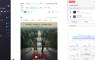 Posts feed with ability to sort posts by type of engagement and filter by post types