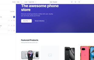 WYSIWYG Storefront editor