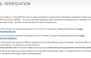 Port25 Email Verification screenshot 1