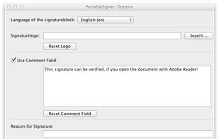 PortableSigner screenshot 1