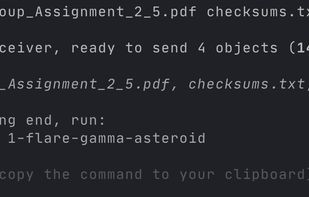 Waiting to send files