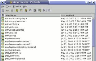 Portecle screenshot 1