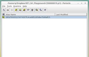 Portecle screenshot 1