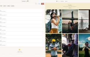 Upload, reorder, and organize your photos. Changes reflect instantly in the live preview.