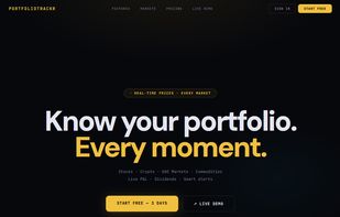 PortfolioTrackr screenshot 1