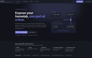 Expose a service running at home, even behind CGNAT, through a WireGuard tunnel.