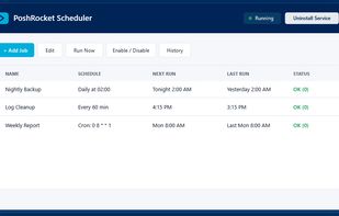 PoshRocket Scheduler screenshot 1