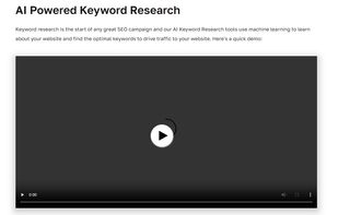 Keyword research is the start of any great SEO campaign and our AI Keyword Research tools use machine learning to learn about your website and find the optimal keywords to drive traffic to your website.