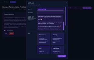 Keep your unique brand voice.