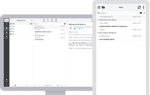 Responsive webmail