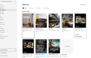 Slideshow style picker