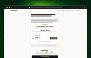 Offer one-time purchases or subscription plans through a seamless, visitor-friendly paywall while providing login access to existing customers and members.